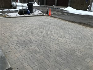 Pittsburgh (Mt. Washington) Reinforced Raised Paver Parking Pad top view